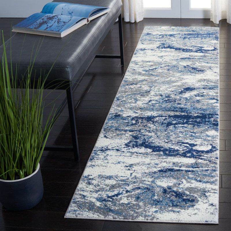 Byata 800 Performance Abstract Rug, Runner 2' x 8'