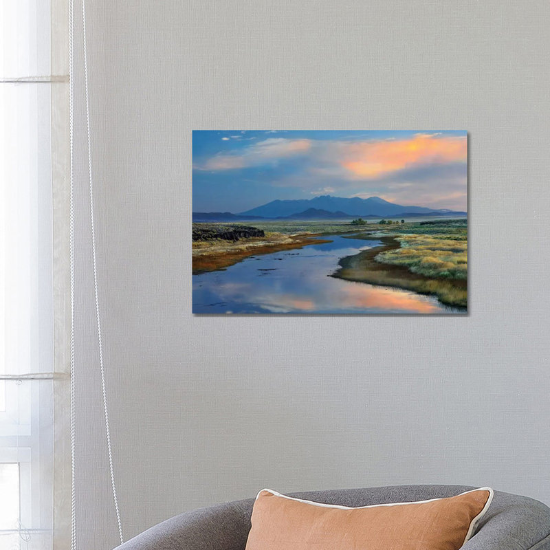 Rio Grande And Sangre De Cristo Mountains, Colorado by Tim Fitzharris - Wrapped Canvas Print