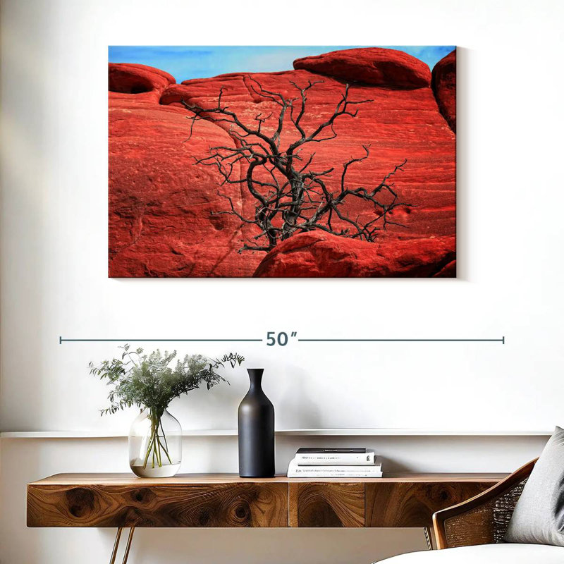 Harnek Dead Tree By Red Rocks, 26" H x 39" W