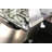 59.6" W Contemporary Dining Table, Silver/Black