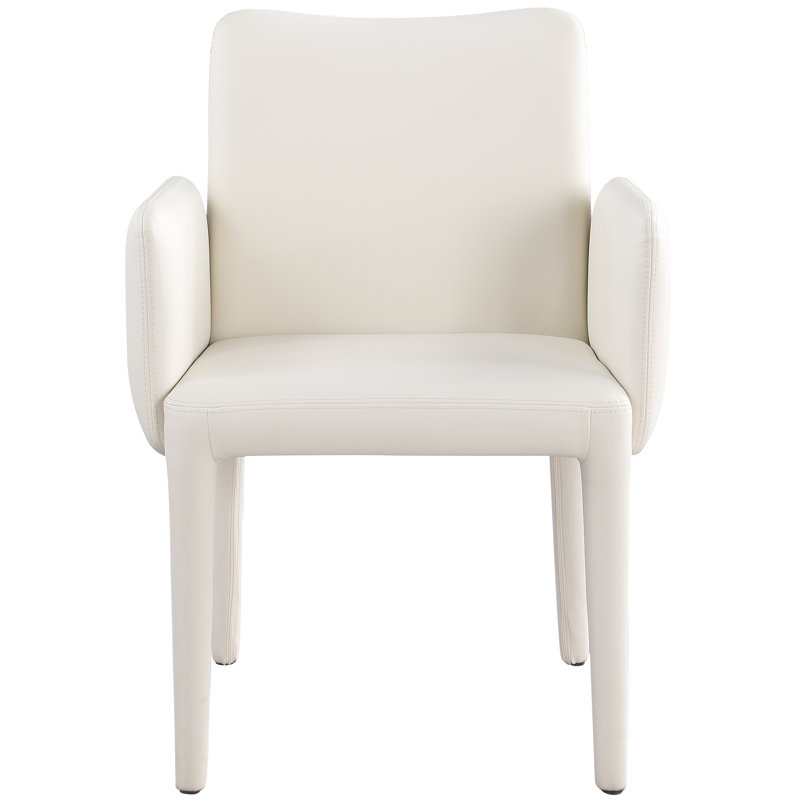 Pelle 25'' Wide, Cream Vegan Leather