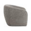 Fauteuil d'appoint en tweed brun et gris Livia