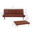 Beaminster 3 Seater Faux Leather Sleeper-1148562606