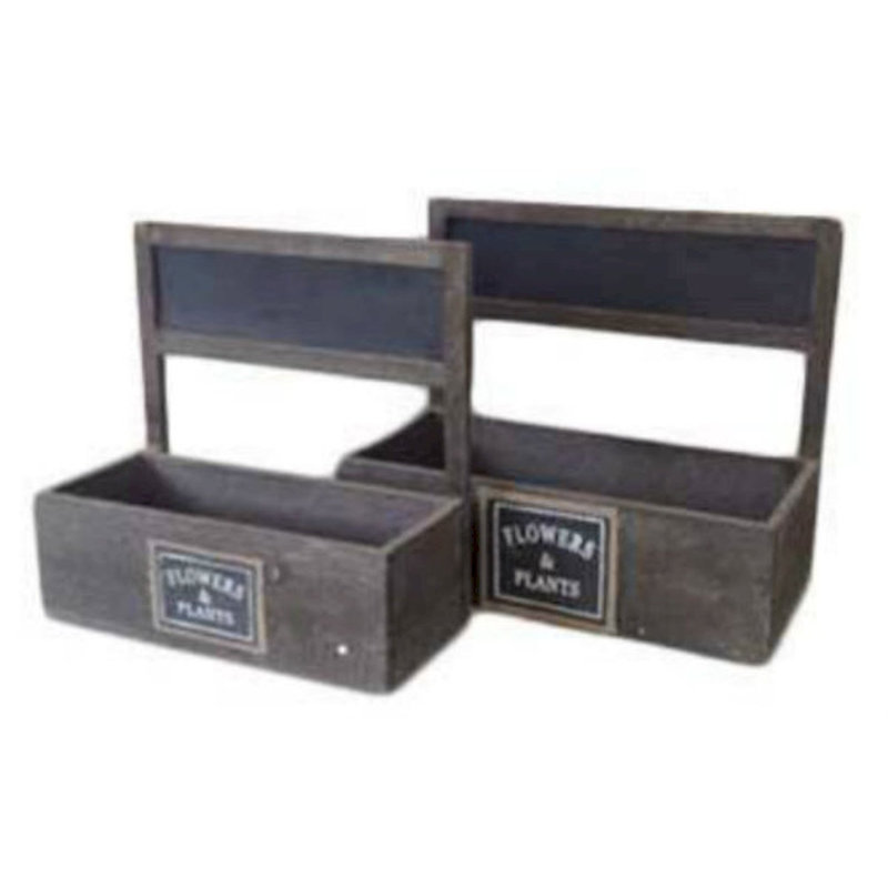 Gracie Oaks Solid Wood Decorative Bin