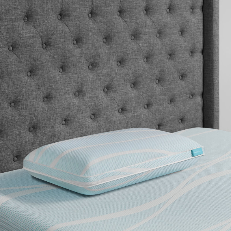 TEMPUR-Breeze® ProHi Medium Pillow, King, Blue