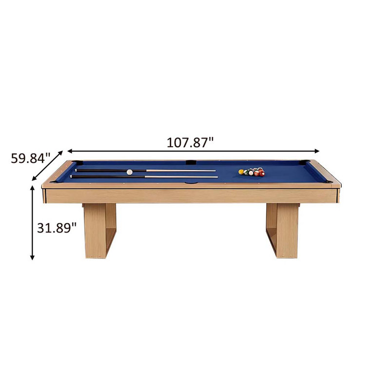 9'Green American Three-in-one multi-functional Conference Table Tennis Table and Pool Table, 31.89" H x 107.87" L x 59.84" W