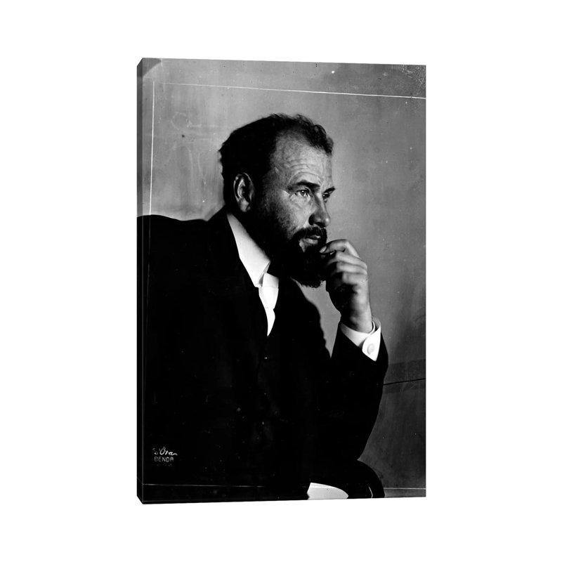 Gustav Klimt Portrait by Gustav Klimt - Wrapped Canvas Print, 101.6 cm H x 66.04 cm W x 1.91 cm D