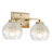 Nella 2 Light Bath Vanity with Alabaster Shade-1060337114