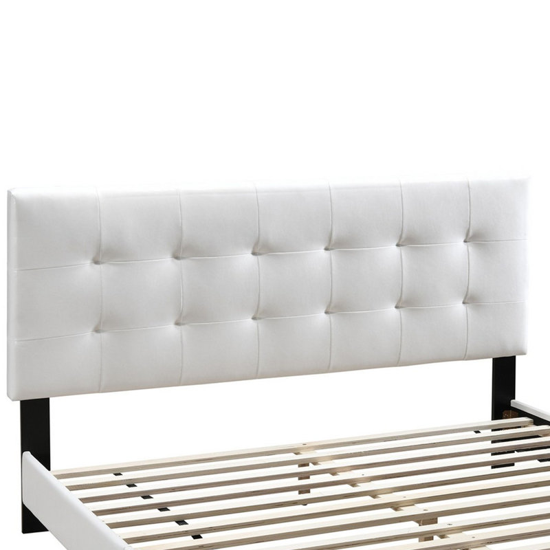 Lit plateforme, Blanc, Grand