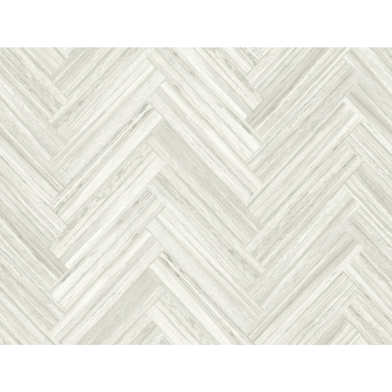 Hermosa Herringbone Wood & Shiplap Peel & Stick Wallpaper Roll, Beige