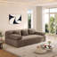 Canapé-lit convertible moderne grand format, canapé-lit sans cadre sans assemblage avec 3 coussins-129983400