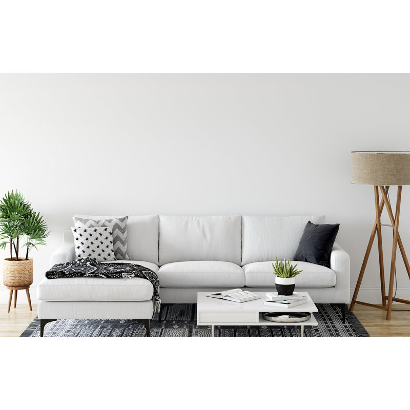 Coussin décoratif carré Spider, 16 po x 16 po, Blanc