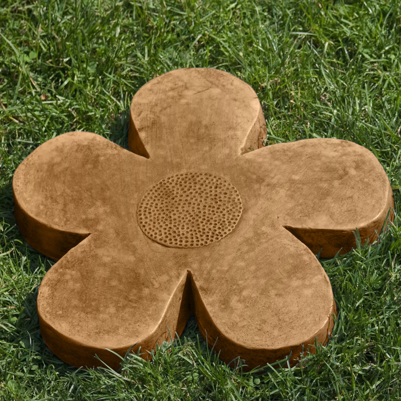 Tremplin Flower Power, H 2 po x l 15,5 po x P 15,5 po, Travertin