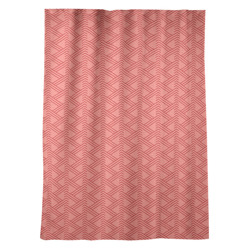 Jordao Room Darkening Curtain Single Panel, Red