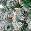 Arbre de Noël artificiel alpin floqué pré-éclairé au crayon - lumières claires-109395149