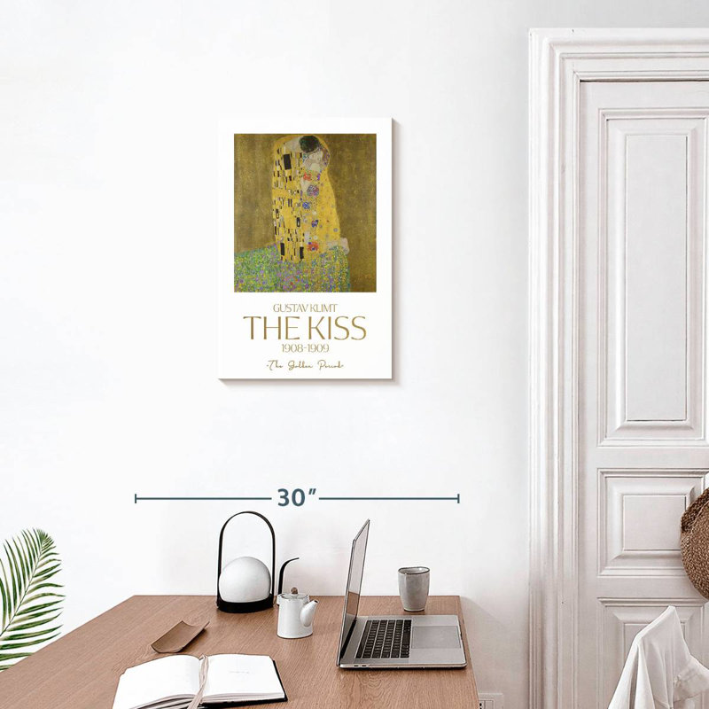 Affiche d'exposition The Kiss Klimt, H 24 po x l 16 po