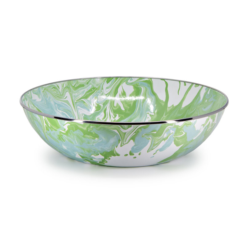 Modern Monet Enamelware Serving Bowl