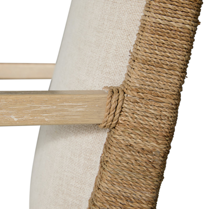 Maris Mahogany Handwoven Dining Arm Chair