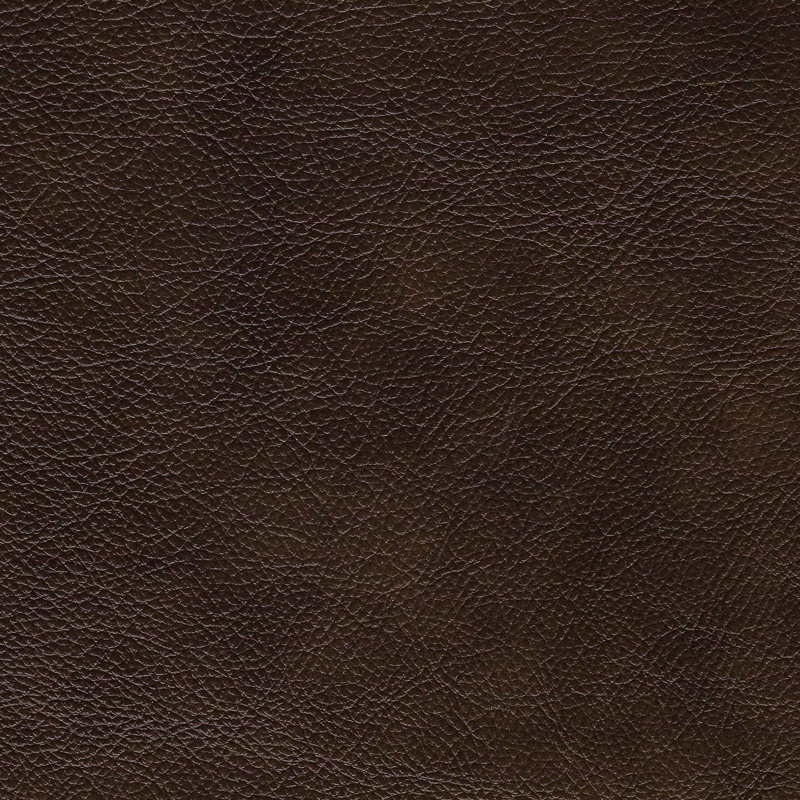 Fauteuil inclinable manuel en cuir véritable de 40 po de largeur Mose, Cuir fleur brun café