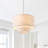 4-Light matte white adjustable iron pendant lamp