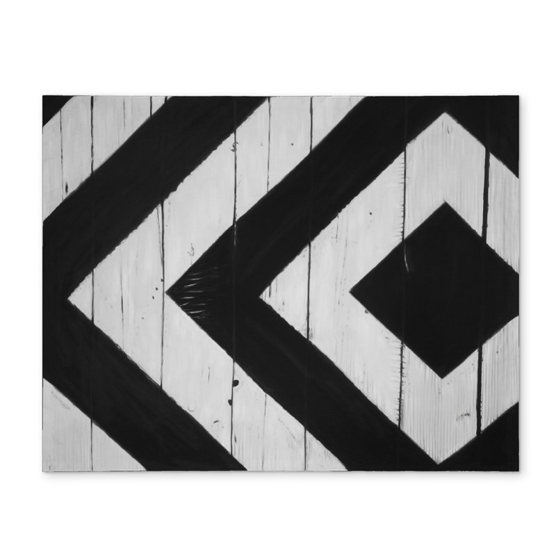 Rhombus on Wood White Minimalist Polyester Placemat - Home Decor