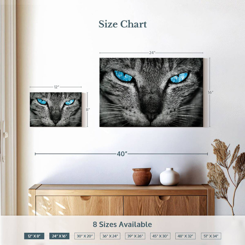 Yeux de chat Brampt, H 16 po x l 24 po