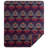 Gila Wool Blend Purple Yarn Dye Aztec Design Western Southwestern Throw Blanket-487879295