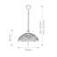 Riffe 3 - Light Vintage Bronze Dome Pendant