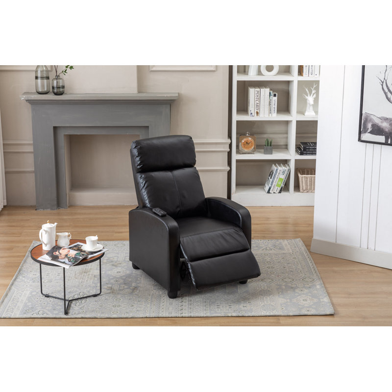 Fauteuil inclinable lève-personne standard en cuir synthétique Marinah 25,9 po Marinah