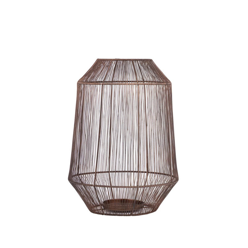 Iron Tealight Holder, 38cm H x 28cm W x 28cm D, Copper