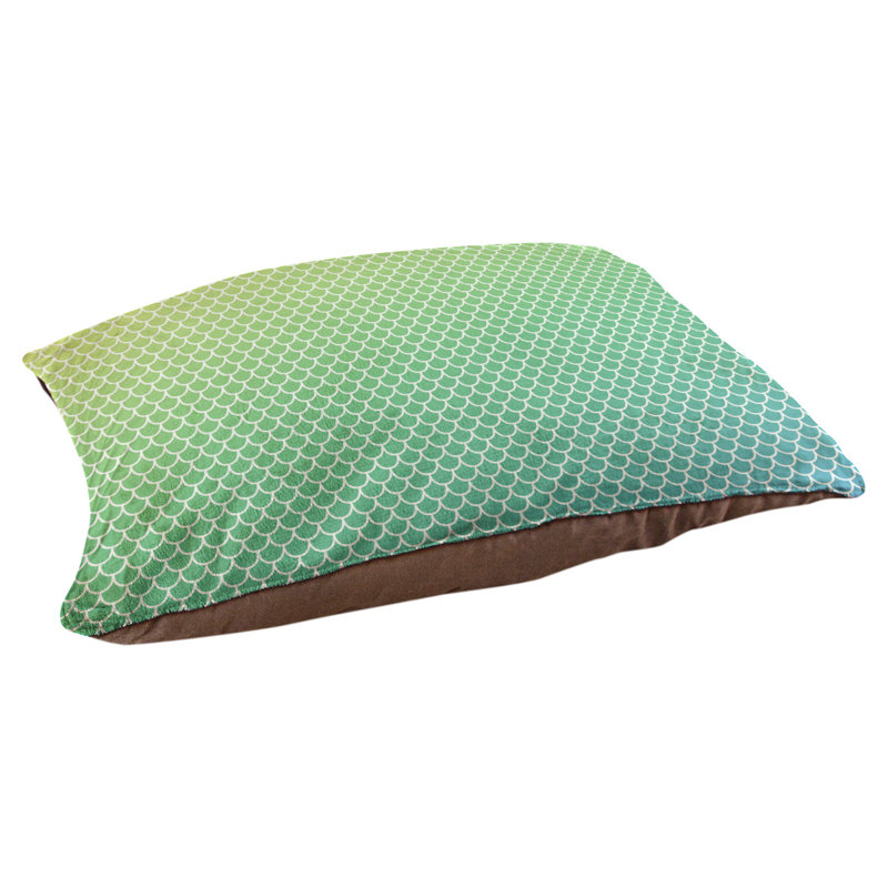 Coussin d'extérieur Campion, Grand (l 42,5 po x P 32,5 po x H 14 po), Jaune/Vert/Bleu