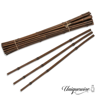 Ensemble de 12 tiges décoratives naturelles en bambou pour un vase, centre de table de décoration unique de 43 po Uniquewise