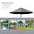 Icarus 4.4m x 2.6m Rectangular Traditional Parasol-1412801716
