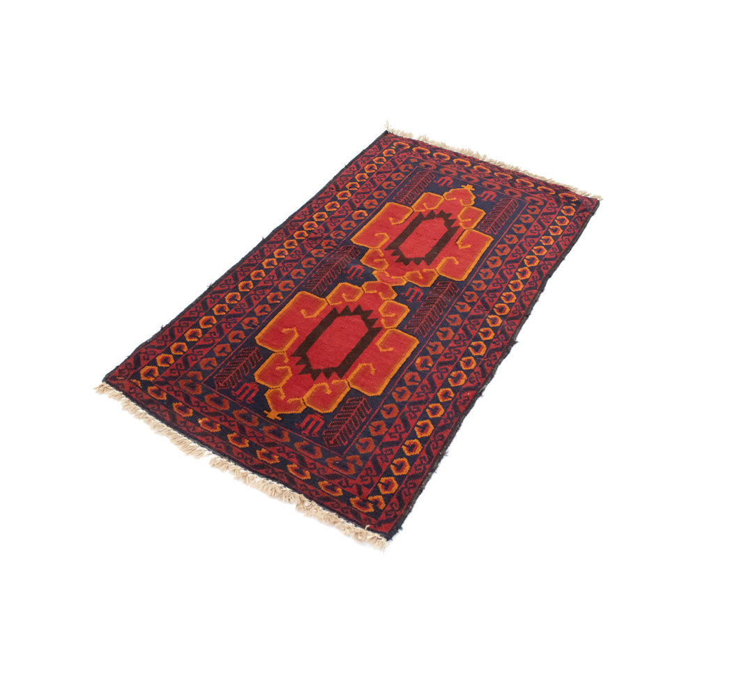 Colerane Hand Hooked Wool Blue Indoor/Outdoor Rug