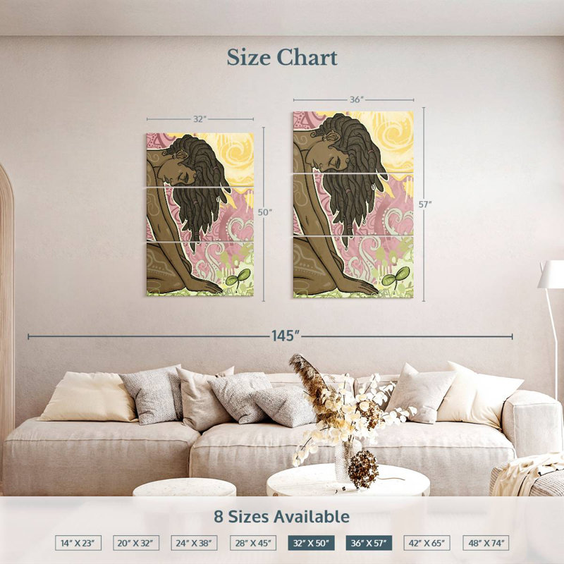 Dayo, 50" H x 32" W