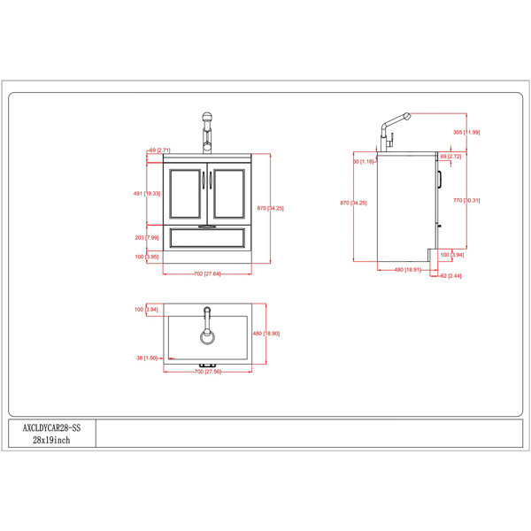 Dimensions du produit