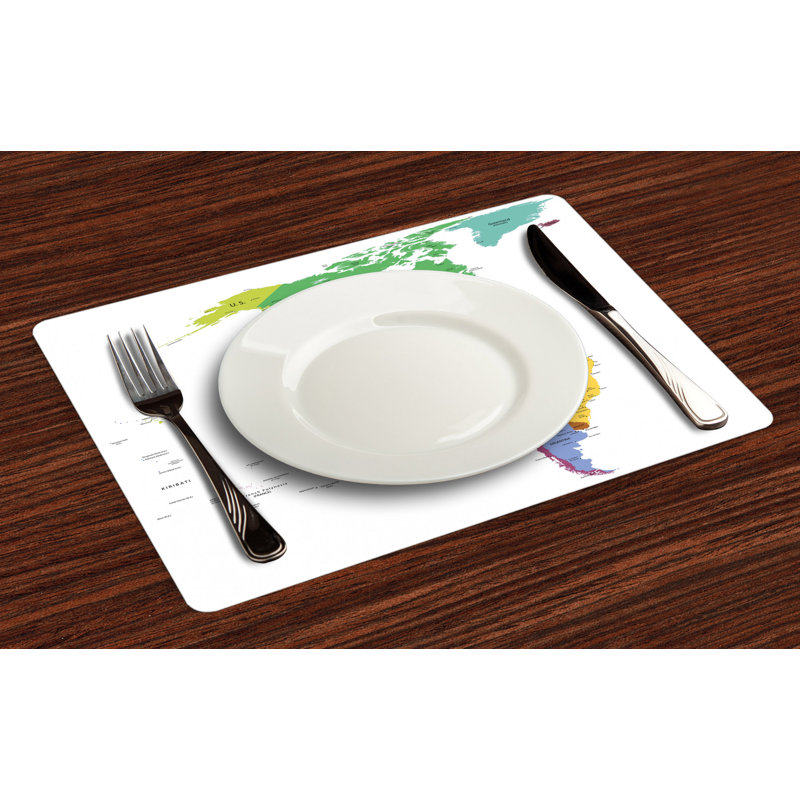 Polyester Cities & Maps Rectangle Placemat
