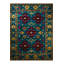 Rio Collection Dark Toned Distressed Look Patterned Woven Base Modern Decorative Machine Washable Rug-1270673732