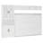 Full Size Murphy Bed Wall Bed with Sofa , Shelves USB & Light ,White