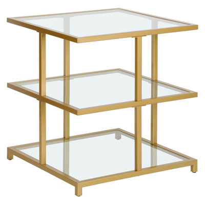 Falito Glass Top Frame End Table