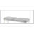 Boucle Upholstered Bench With Acrylic Legs In Light Gray