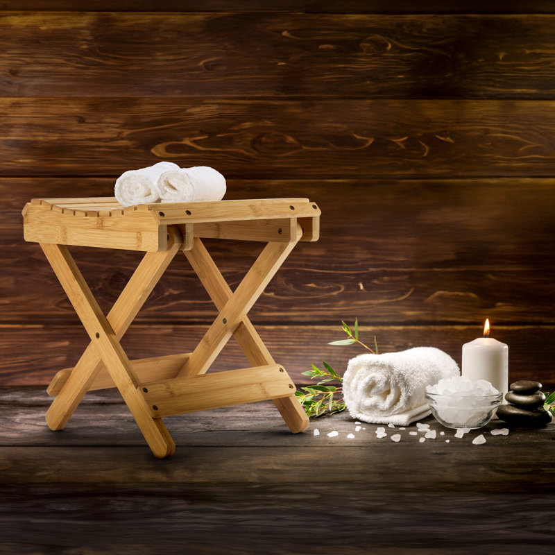 Banc marchepied pliable en bambou Sorbus, Bambou