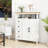 Farmhouse Storage Cabinet With 2 Doors And 4 Drawers-1577532339