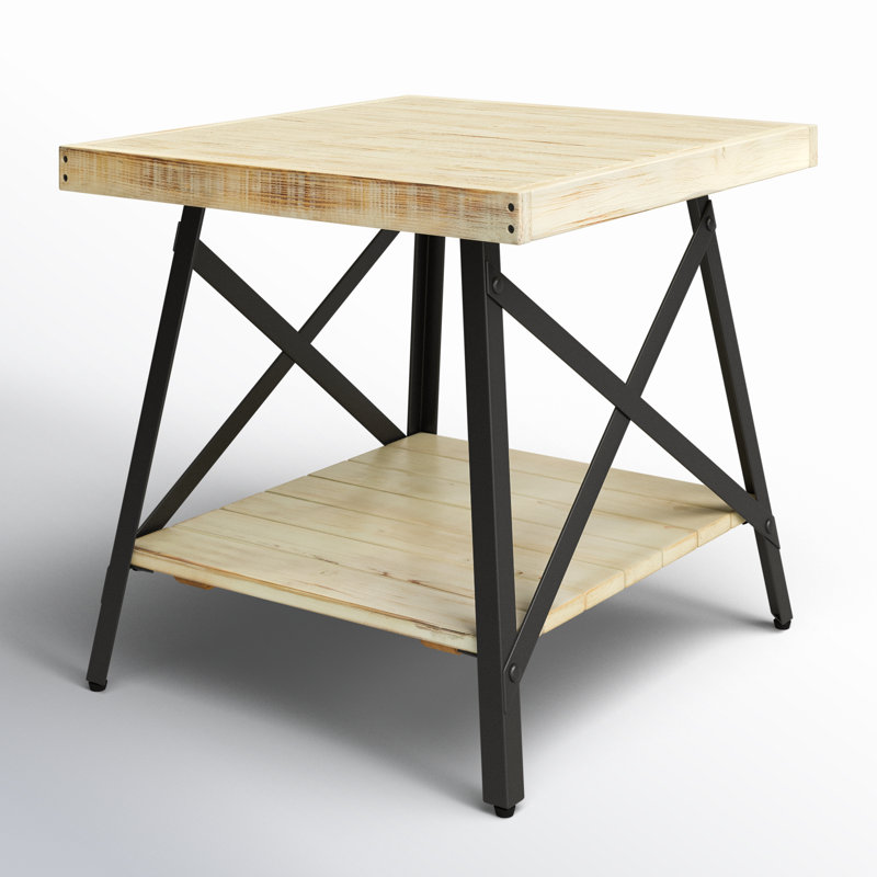 Laguna Solid Wood Top End Table, Natural