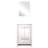 24 In. W X 20 D White Bath Vanity - Cultured Marble Counter & 18 Mirror Ample Storage Space With Cabinets And Drawers Soft Close For A Clean Organized Bathroom
