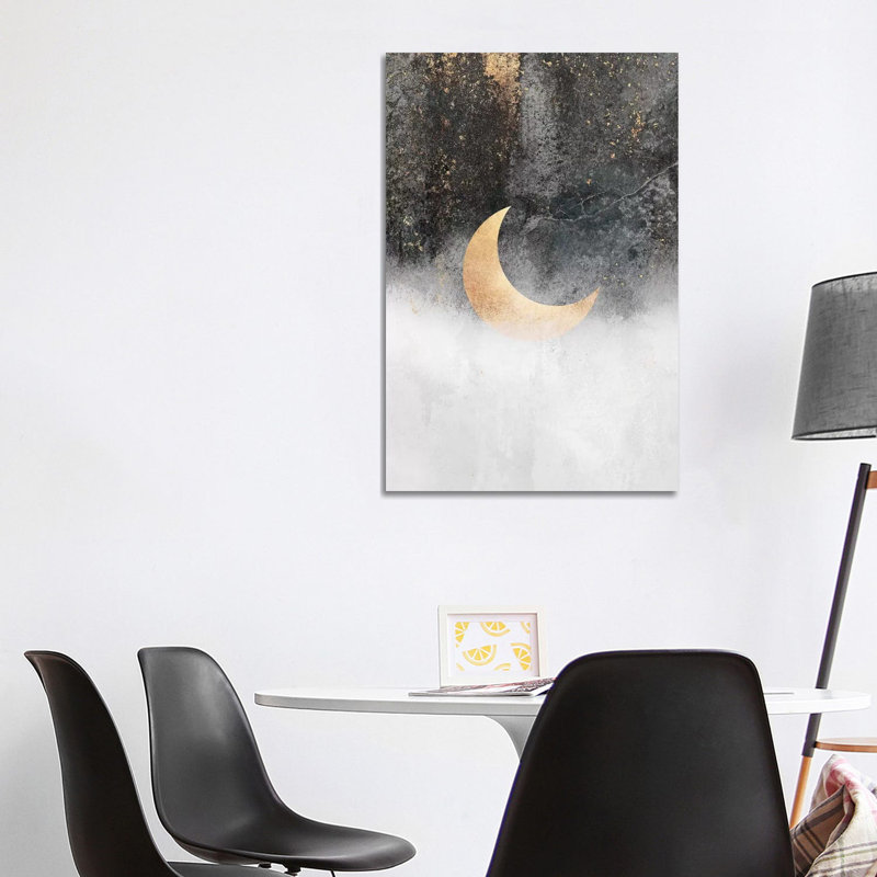 Reproduction d’art, "Crescent Moon" par Elisabeth Fredriksson, Toile tendue, Pas de tapis, H 40 po x l 26 po x P 1,5 po