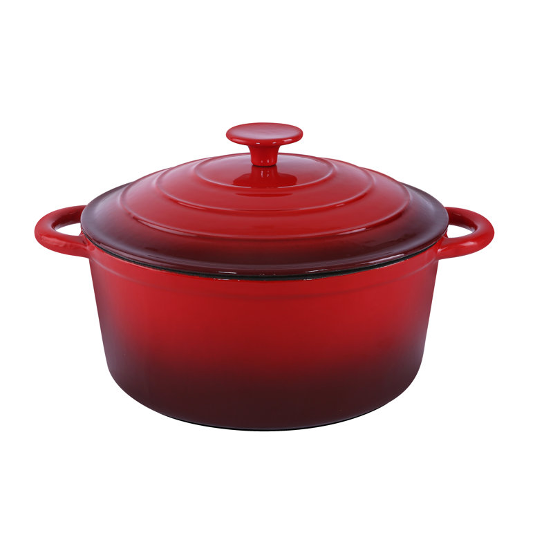 ROYALFORD Non-Stick Cast Iron Round Dutch Oven