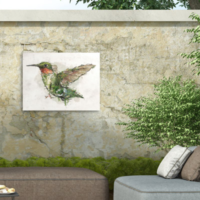 Toile d'extérieur Barrett Biggers Ruby Hummingbird