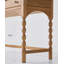 Bureau rectangulaire en bois massif avec 2 tiroirs Burlywood