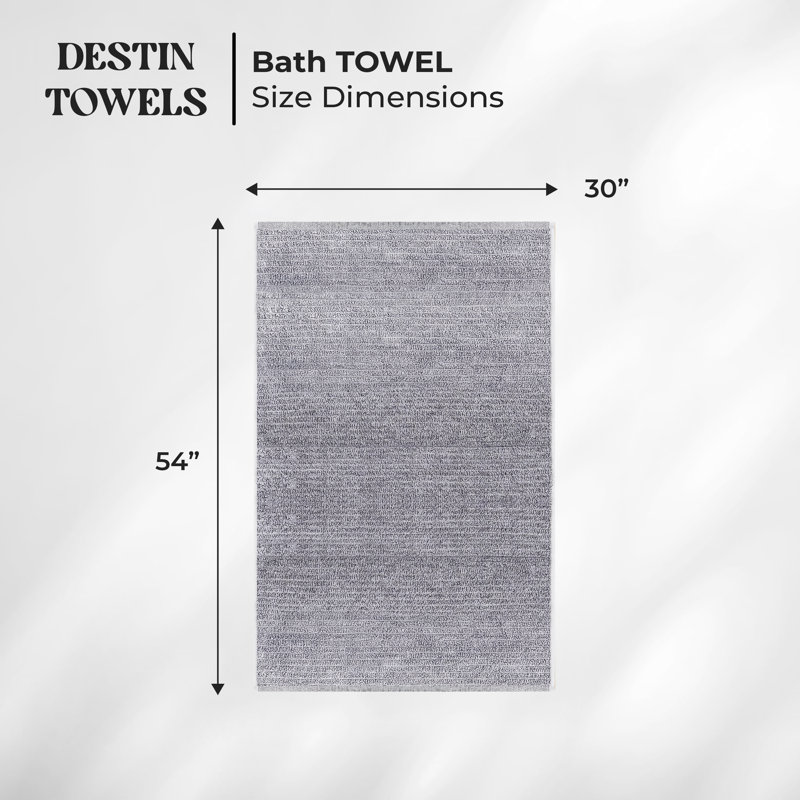 Serviettes de bain Destin, Gris anthracite